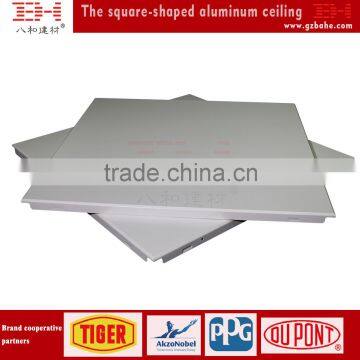 Interior decoration square aluminum ceiling tile 400x400