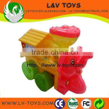 Cute Toy Candy Plastic Candy Toy Pull Back Train for kids with EN71