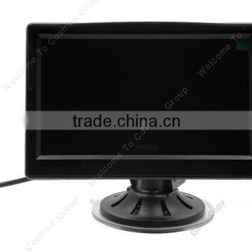 5" High Resolution 800*480 pixels car rearview monitor for camera/DVD/VCD player