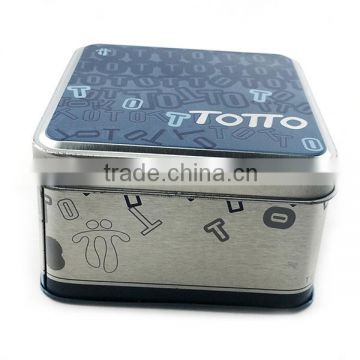 2016 promotional luxury tin plate watch packaging box square