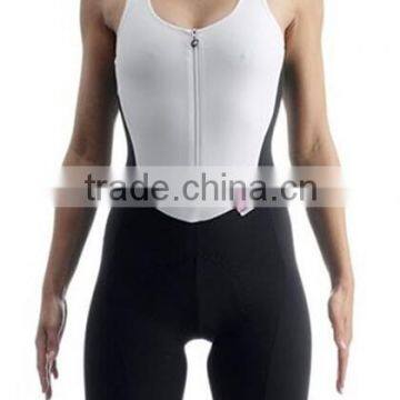 One-piece woman athletic suit cycling bibshorts & sleeveless top for Summer