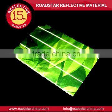 Fashion printed reflective fabric for garment