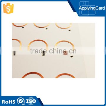 0.50mm/ 0.55mm 125khz em4100 RFID inlay/ PreLam sheet/ PVC sheet for making card