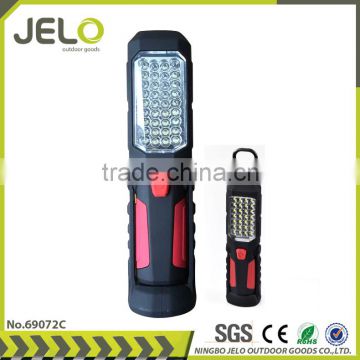 Ningbo JELO Sales promotion Super Bright 36+1LED Work Light Outdoor Stand Lamp With Folding Hook Magnet