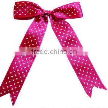 Porka Dots Satin Ribbon Bows Dot Decoration Bow for Dolls or Clothes Decorative Craft photo-3