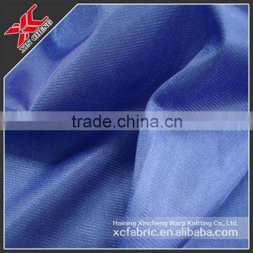 Tricot dazzle fabric,polyester knitted sports wear tricot fabric