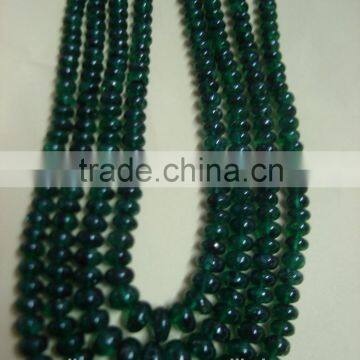 Emerald beads plain