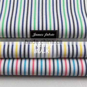 100% Cotton Spring/Summer Shirting & Dress Fabric, Colorful Carbon Peached Stripe Fabric