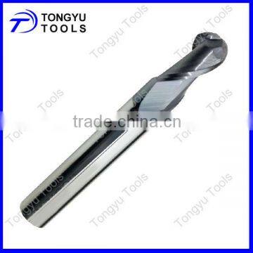 2- flute ball nose type tungsten caride end mill