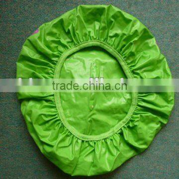 green waterproof EVA shower cap