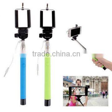 Selfie Stick with Cable,Cable Take Pole Selfie Stick,Cable Selfie Stick For iPhone Samsung