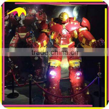 KANO0551 Children Playground Decorative Artificial Fiberglass Iron Man Statue