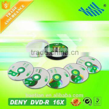 DENY 16x blank dvd in 10pcs cake box