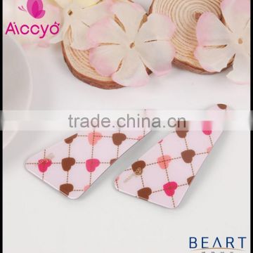 AICCYO Wholesale Hair Ornament Custom Printed Hair Clip Snap Clip Set