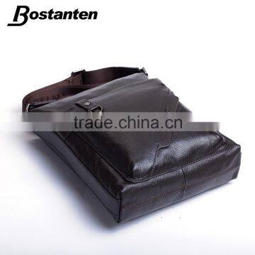 Real Leather Long Strap Men Shoulder Messenger Bag Laptop Bags photo-3