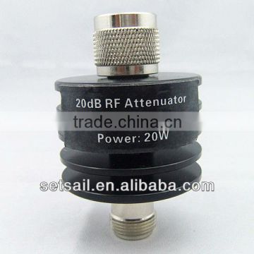 RF 20dB N type Coaxial Fixed 20W Attenuator (DC-8GHz)