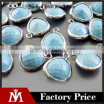 Turquoise Unique Stone Bezel Set Stones Jewelry Charms