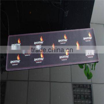 2016 new products for custom printing nitrile rubber non-woven fabric bar mat