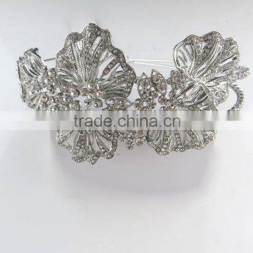 Hot sales custom beauty stone wedding tiara and crown