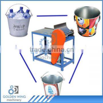 Ice Bucket,Beer Container Tin Can Bucket Making Line Roller Roll Forming Machine