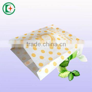 Take away fast food hamburger paper bag