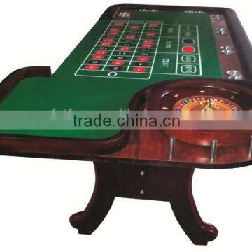 High quality rectangle wood poker table, poker table with wood leg