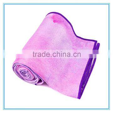 OEM heat transfer printing custom yoga towel for beach and yoga club