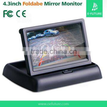 4.3 TFT LCD Car Foldable Rearview Monitor With 480*234