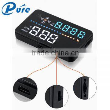 2016 New Car HUD A3 Head Up Display HUD Projector 3.5 Inch Plug And Play Head Up Display