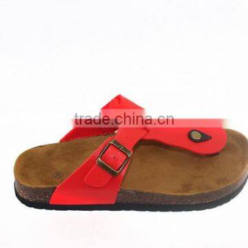 2015 Red Cork Outsole Wear-resisting Lady Flip Flop Sandal Shoes photo-3
