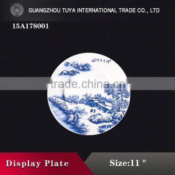 Hot sale Chinese style plates high quality with flower decal