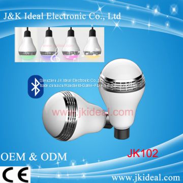 RGB color changing music LED smart bluetooth led bulb speaker