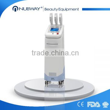 hot sale three handpiece elight ipl hair removal machine with CE approved