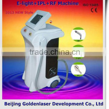 2013 New style E-light+IPL+RF machine www.golden-laser.org/ hair removal wax roll on