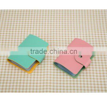 Fashion Business Credit Card Holder Bags PU Leather Strap Buckle Bank Card Bag photo-2