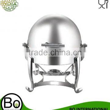 Stainless Steel Victoria Round Roll Top Chafing Dish