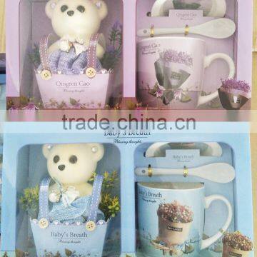 2016 Wholesale Creative Ceramic Coffee Cup/mug Suit Coffee Cup Gift Packing for Coffee