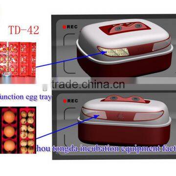 2014 newest design mini small egg incubator for chickens quail eggs with best quality TD-42