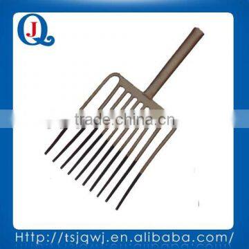 Fork head JQ109-10 with four tines for garden and farm