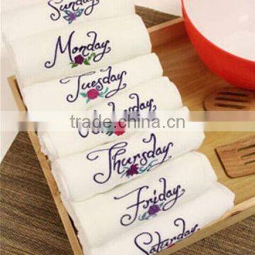 100% Cotton Table White Cloth Napkin Dinner Napkin photo-2
