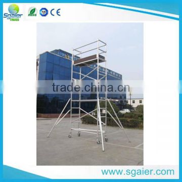 Multipurpose rising aluminium scaffolding mobile tower truss