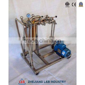 Stainless Steel Industrial Movable Filter Food Grade Single Bag Filter photo-3