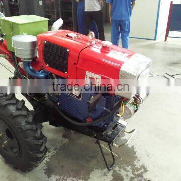 Electric starter walking tractor