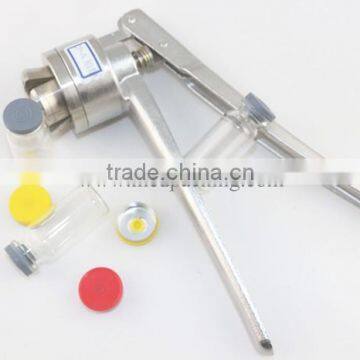 100sets/ Lot 10ml Glass Vials+20mm Vial Stopper + 20mm Flip off Caps + 1pcs 20mm Vial Crimper photo-2
