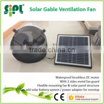 SUNNY FAN Solar Panel Powered DC Wall Mounted Gable Air Exhaust Factory Fan Turbo Ventilator for Fresh Air Ventilation photo-2