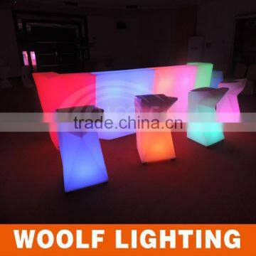 Bar Club Plastic Glow Furniture LED Lighted Bar Table photo-2