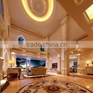 High-Reality 3D Rendering For Interior Living Room Design, Professional Whole Set Design Service for Luxury Private Villa