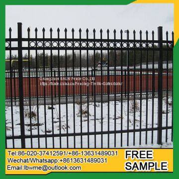 PVC coated garden wrought iron fence design for sale