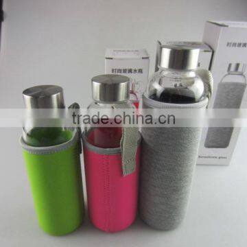 glass bottle with cotton heat proof