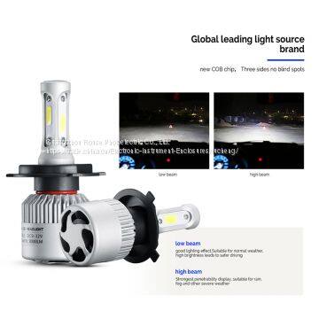Car Ligthing Cob s2 Led Headlmp s2 h4 Cob Led Car Headlight High/low 72w 8000lm 2.5a Led Car Headlight photo-3